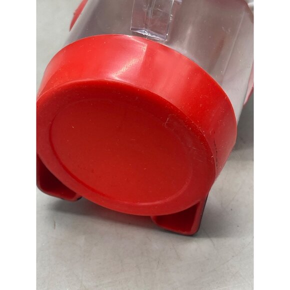 gift craft Santa's sipper cup with straw plastic red white handle READ used see - Picture 7 of 7